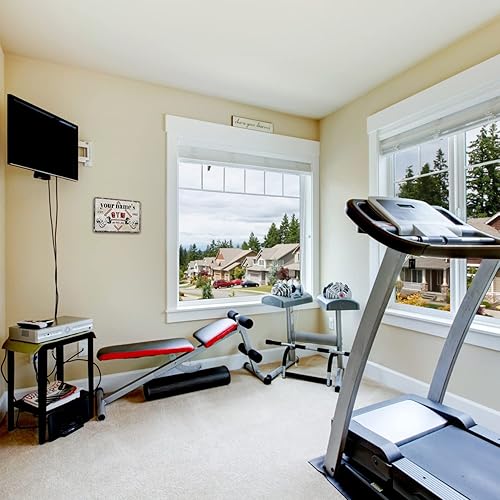 Miniatura 4 de Letrero de gimnasio personalizado para decoración de pared, letrero de metal de aluminio, letrero de metal retro, sala de entrenamiento, centro de