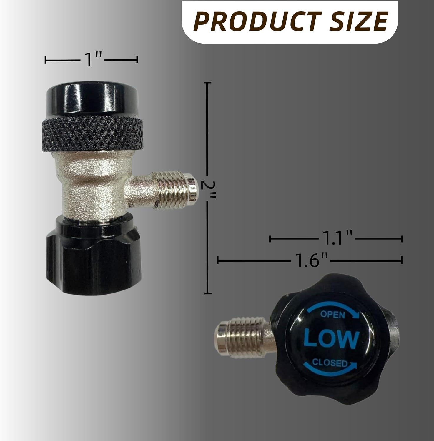 Adjustable R134a Quick Coupler Adapter Set, High & Low Side AC Manifold Gauge Hose Conversion Kit, 1/4" SAE Flare for Automotive Air Conditioning Charging, Professional Brass Refrigerant Fittings