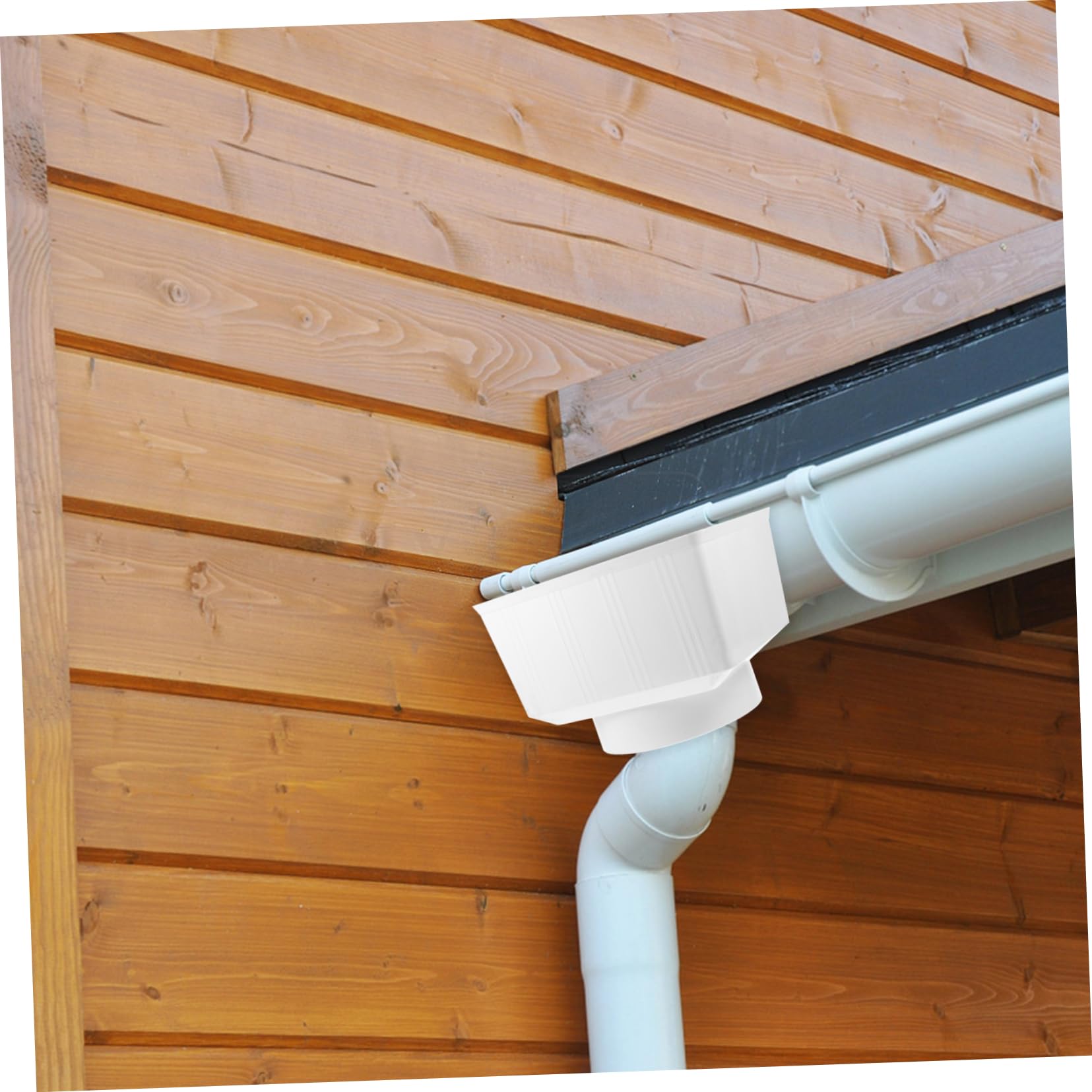 Pvc Colector de Lluvia Blanco para Canalón y Bajante Exterior | Pvc, Drenaje y Conducción de Agua, Instalación Sencilla, Ayuda a Prevenir Daños por Agua