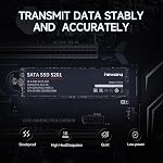 Fanxiang S201 128GB M.2 SATA SSD 2280 SATA III 6Gb/s Interne Solid State Drive, SLC Cache pour Speed Boost, lisez Speed jusqu'à 550MB/sec, Compatible avec Ordinateur portable et PC Ordinateurs de bureau (noir)
