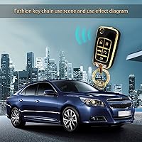 Vista 7 de Vrasly Compatible con funda para llavero Chevy con cordón para llavero