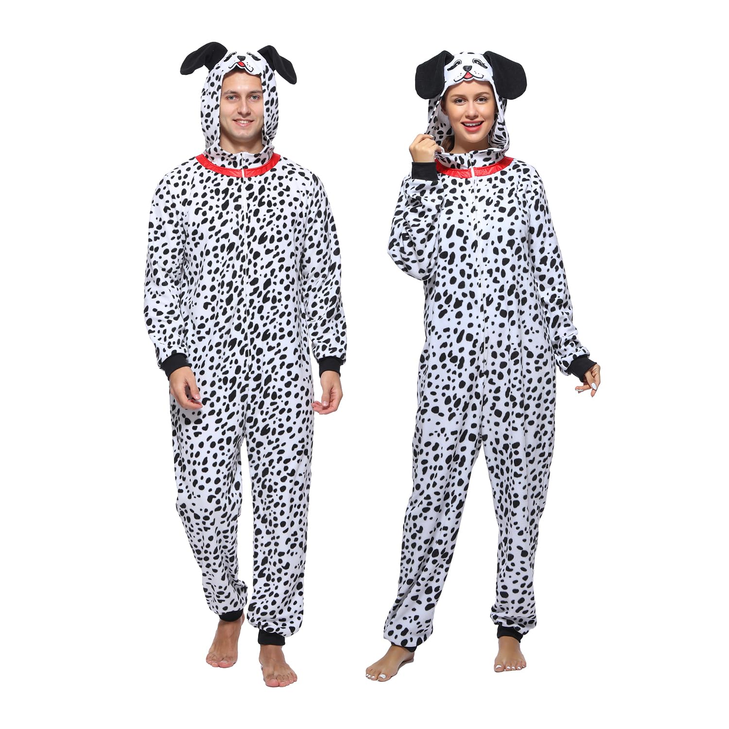 Sincere PartyMonkey,Dalmatian,Snowman,GID Skeleton for Adults,Animal Oneise Pajamas Outfit for Unisex Men and Women