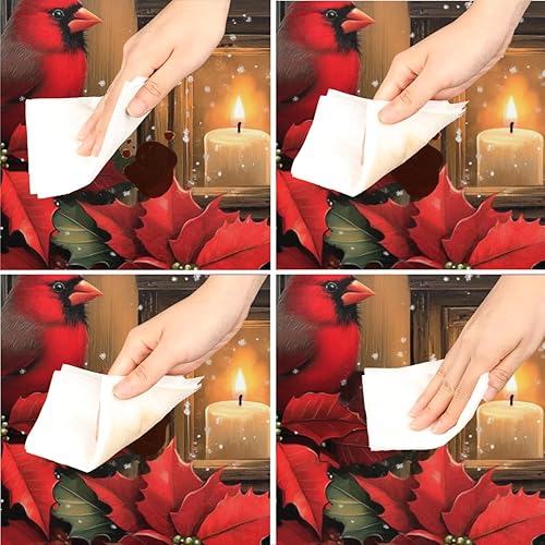 Vista 87 de Cardinal Bird - Mantel redondo ajustable con borde elástico de 36 a 42 pulgadas, mantel redondo elástico, impermeable, lavable, mantel circular