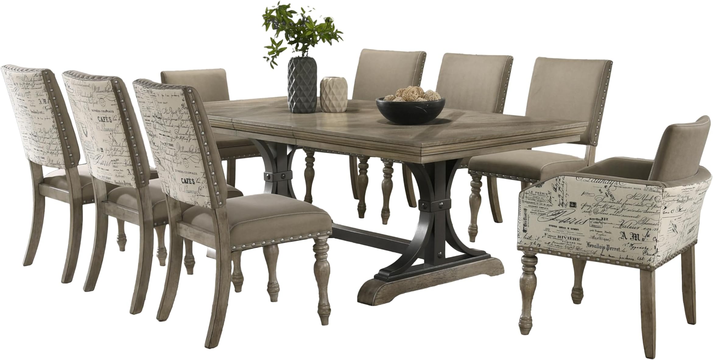 Birmingham Dining Set, One Size, Driftwood Finish