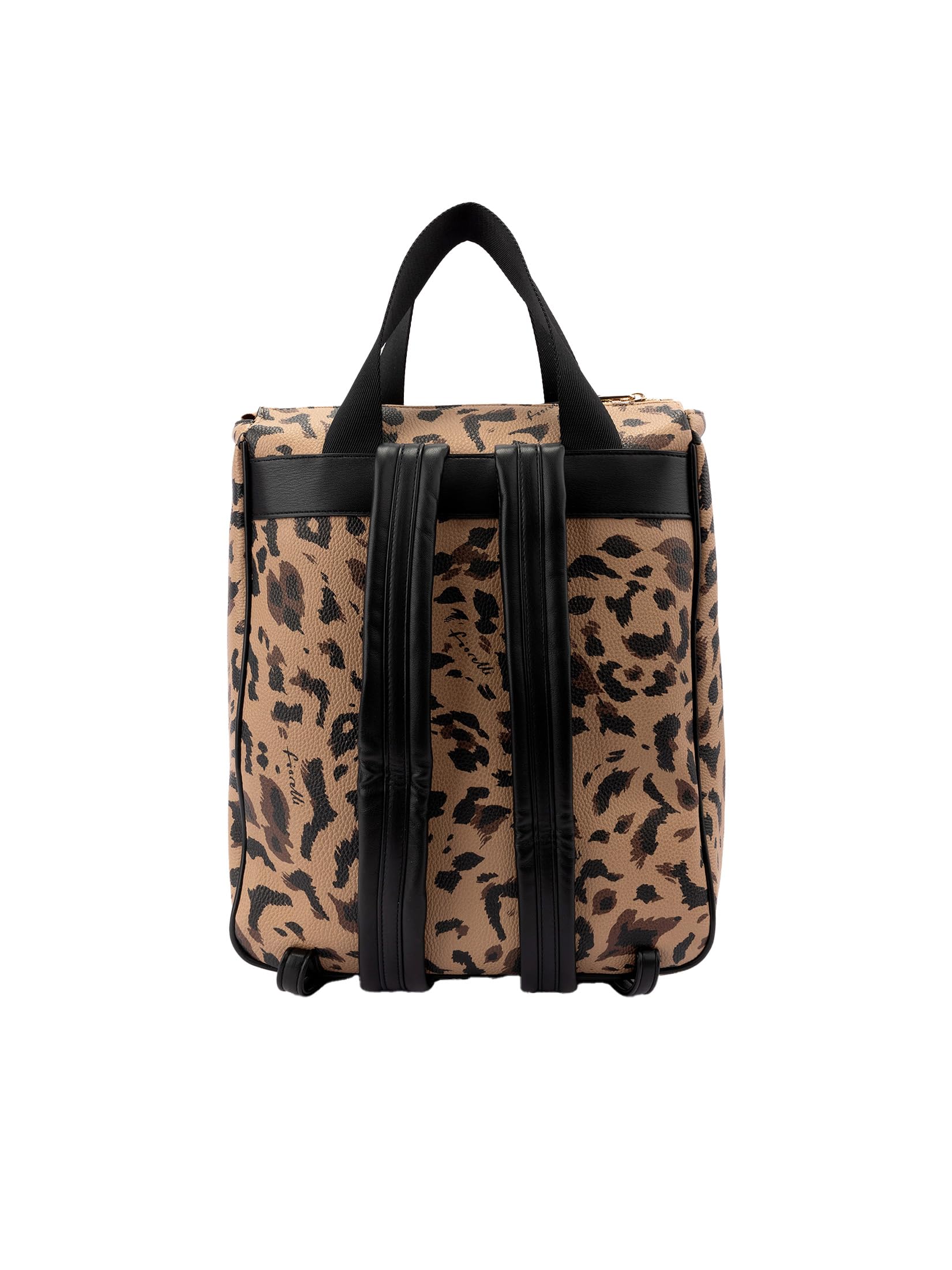 Fiorelli Effie Mochila para mujer, elegante mochila con correas ajustables y compartimento para laptop, piel sintética con estampado Leapard