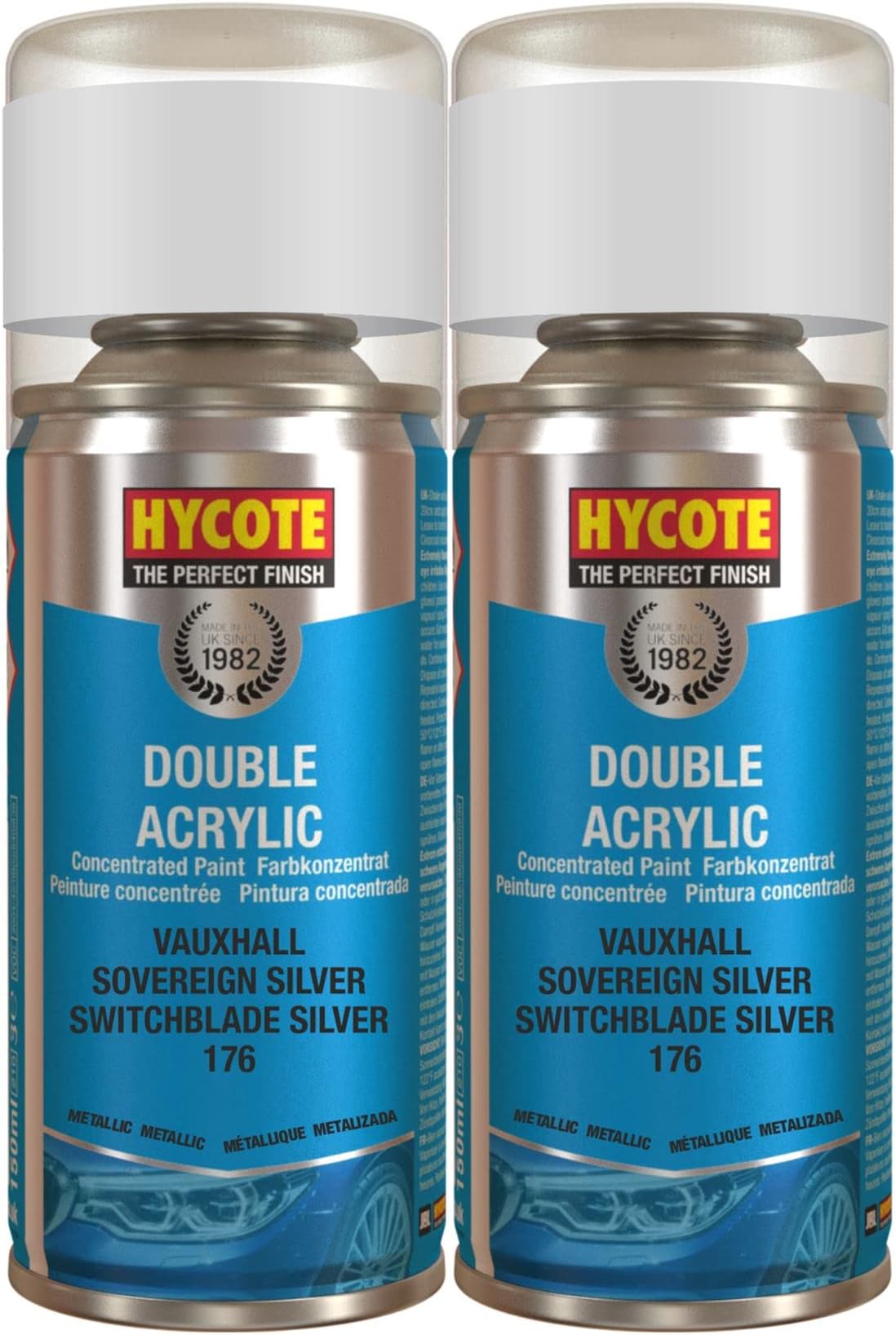 XDVX729 Vauxhall Sovereign Silver (Metallic) 150ml *2