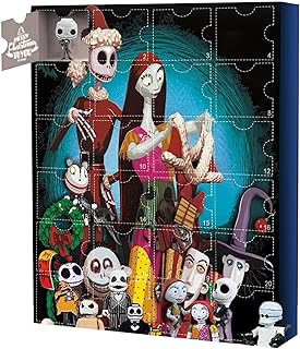 Nightmare Before Christmas Advent Calendar, Halloween Advent Calendar 2023, 24 Days Christmas Countdown Calendar Gothic Doll Ornaments, Halloween Horror Figures Nightmare Toys for Kids Adults