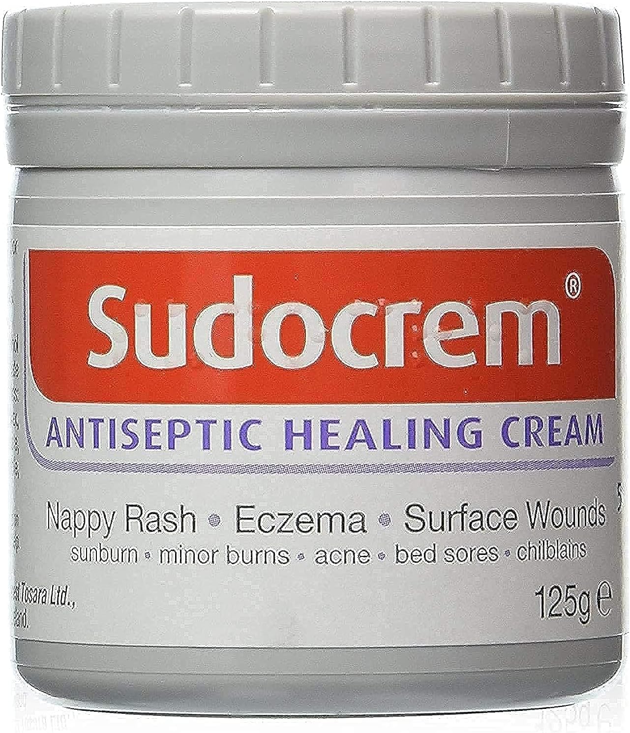 SUDOCREM Antiseptic Healing Cream for Nappy Rash, Eczema, Burns (125g)