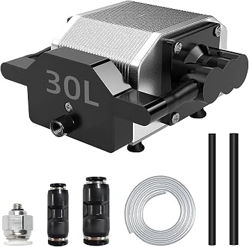 Air Assist for Laser Cutter and Engraver, Air Assist Pump Kit with Adjustable 30L/Min, Suitable for D1 Pro and D1 - Removes Smoke and Dust, Protects Laser Lens, Provides Clean Cutting Edge