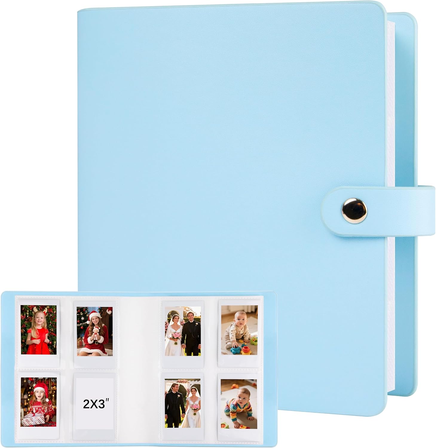 Veicevol 320 Pockets 2x3 Inch Photo Album for Polaroid & Instax Mini, Blue