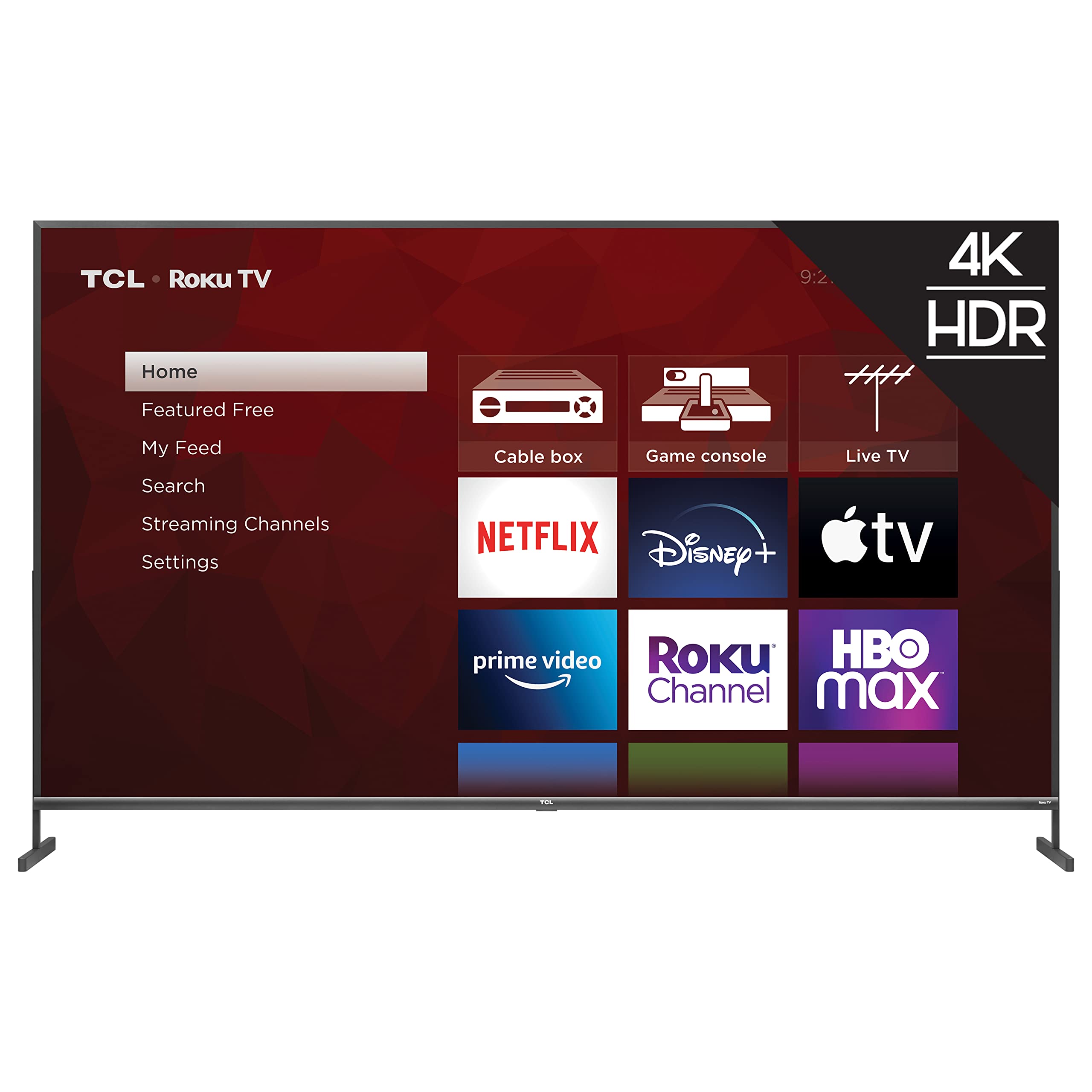 TCL 85-inch Class 4-Series 4K UHD HDR Smart Roku TV - 85S435, 2021 Model , Black