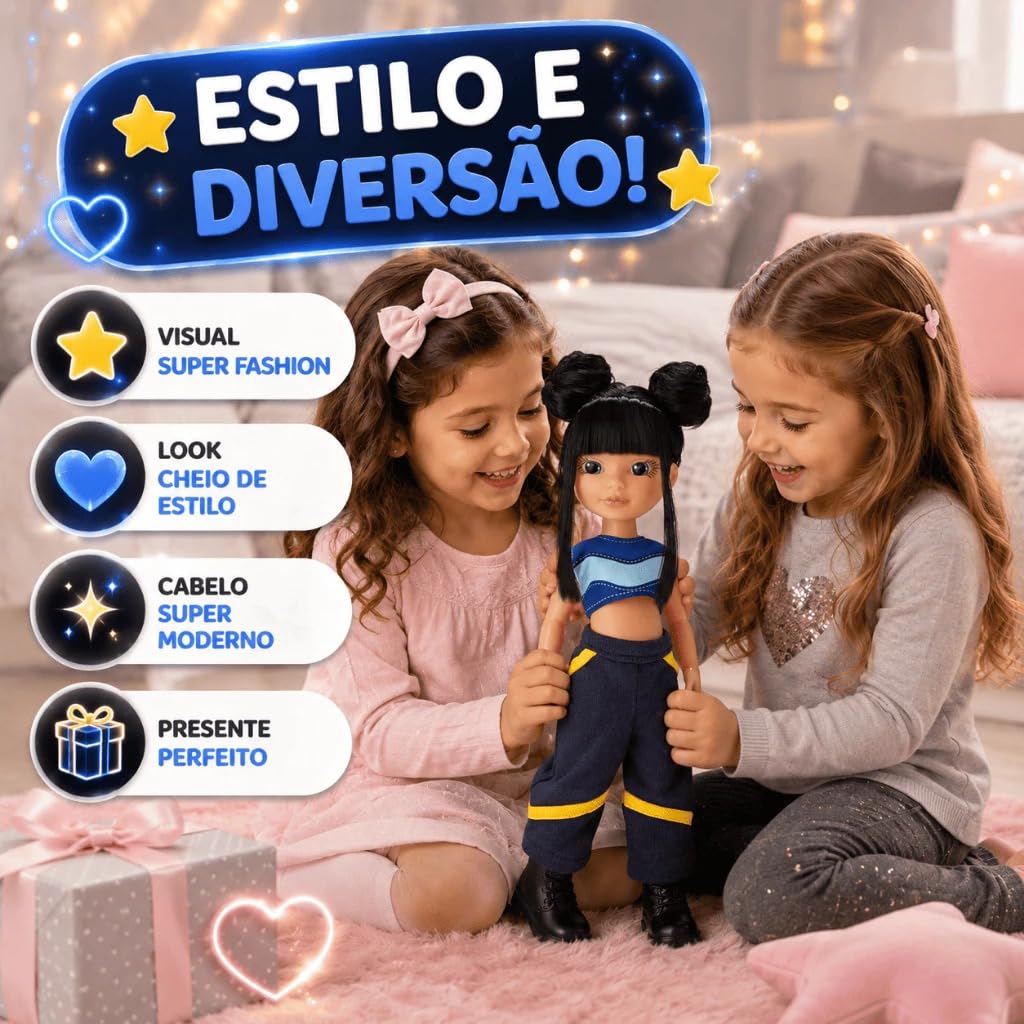Boneca K-POP Girls Beverly Lumi Fashion Estilosa Original Bee Toys