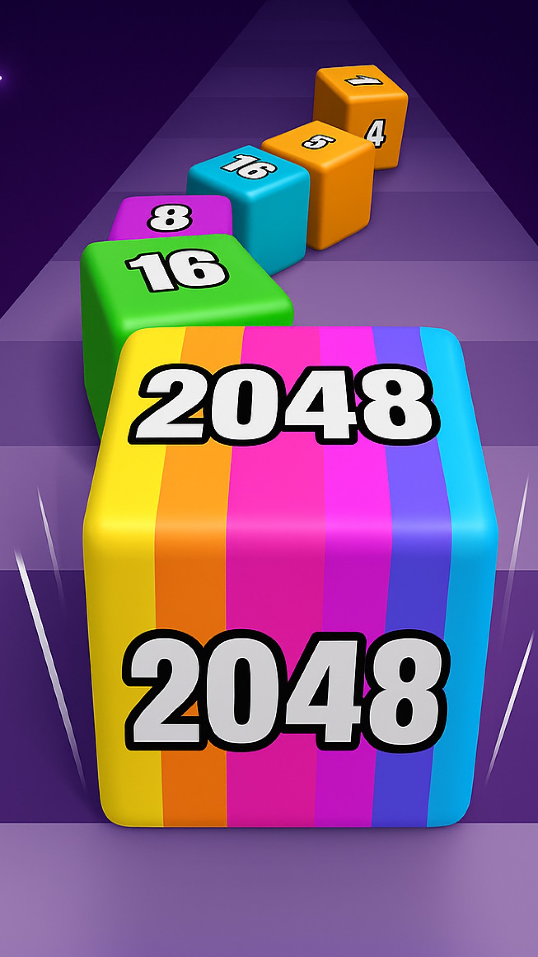 2048 Merge Race Rush 3D Merge Master Game: Number Run Puzzle Game