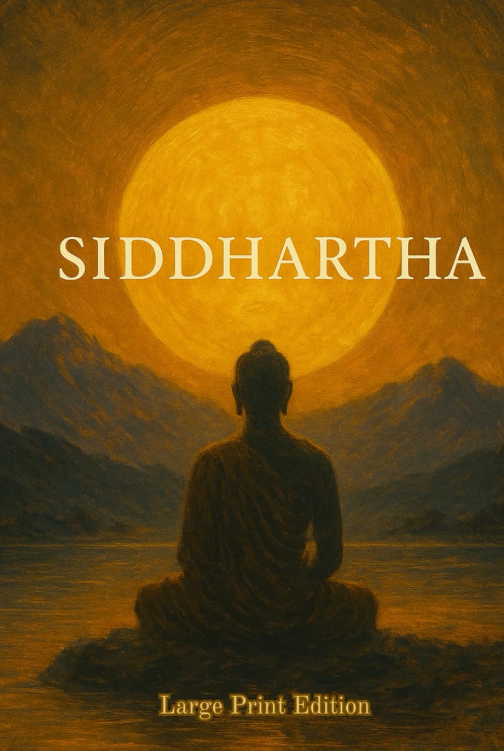 Siddhartha (Large Print Edition): A Journey of Spiritual Awakening, Inner Peace, and the Eternal Search for Meaning in Life      Hardcover – Large Print, April 27, 2025