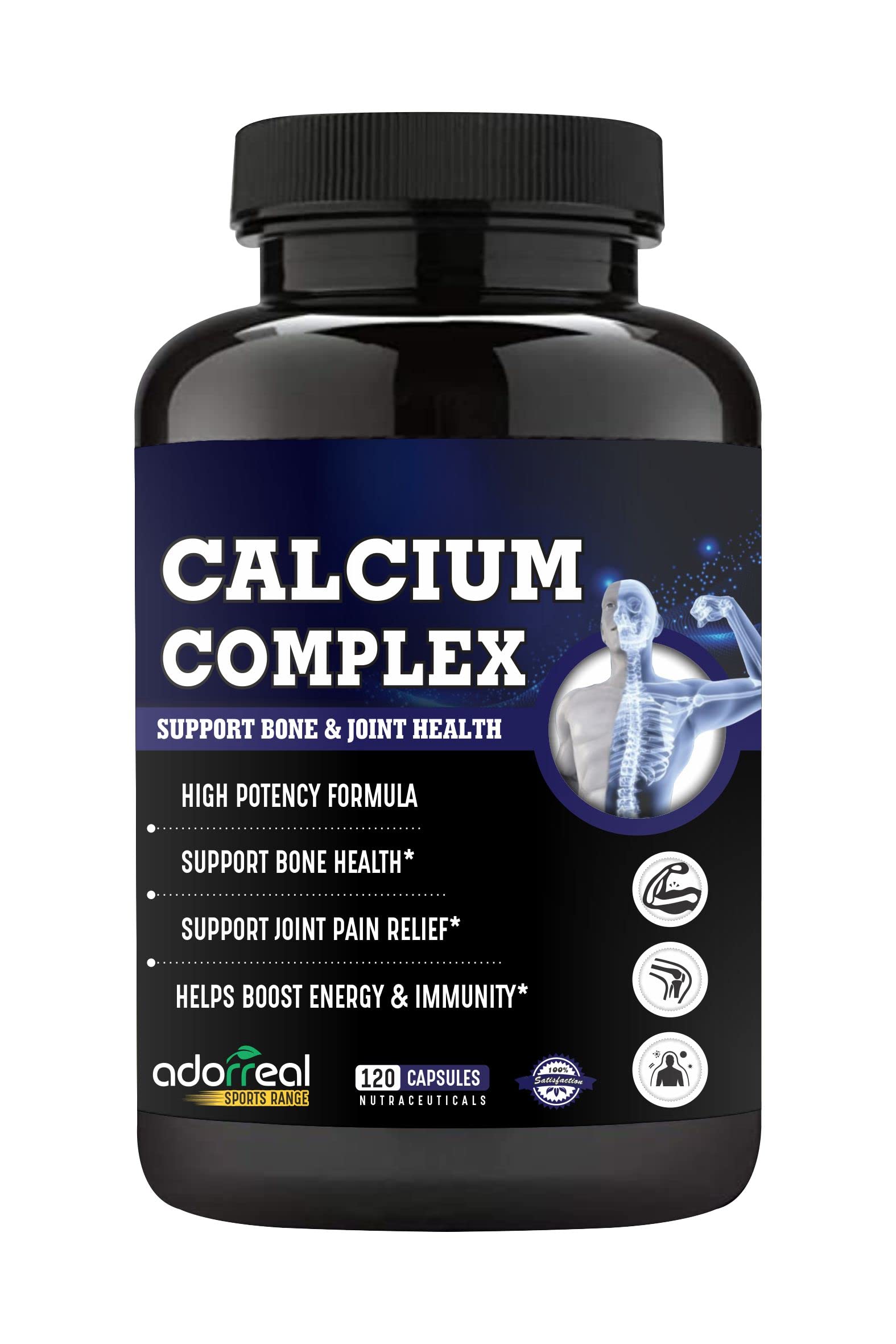 Adorreal Calcium Complex 120 capsules with Magnesium, Vitamin D3 and Zinc| Helps boost energy and immunity-picture-10