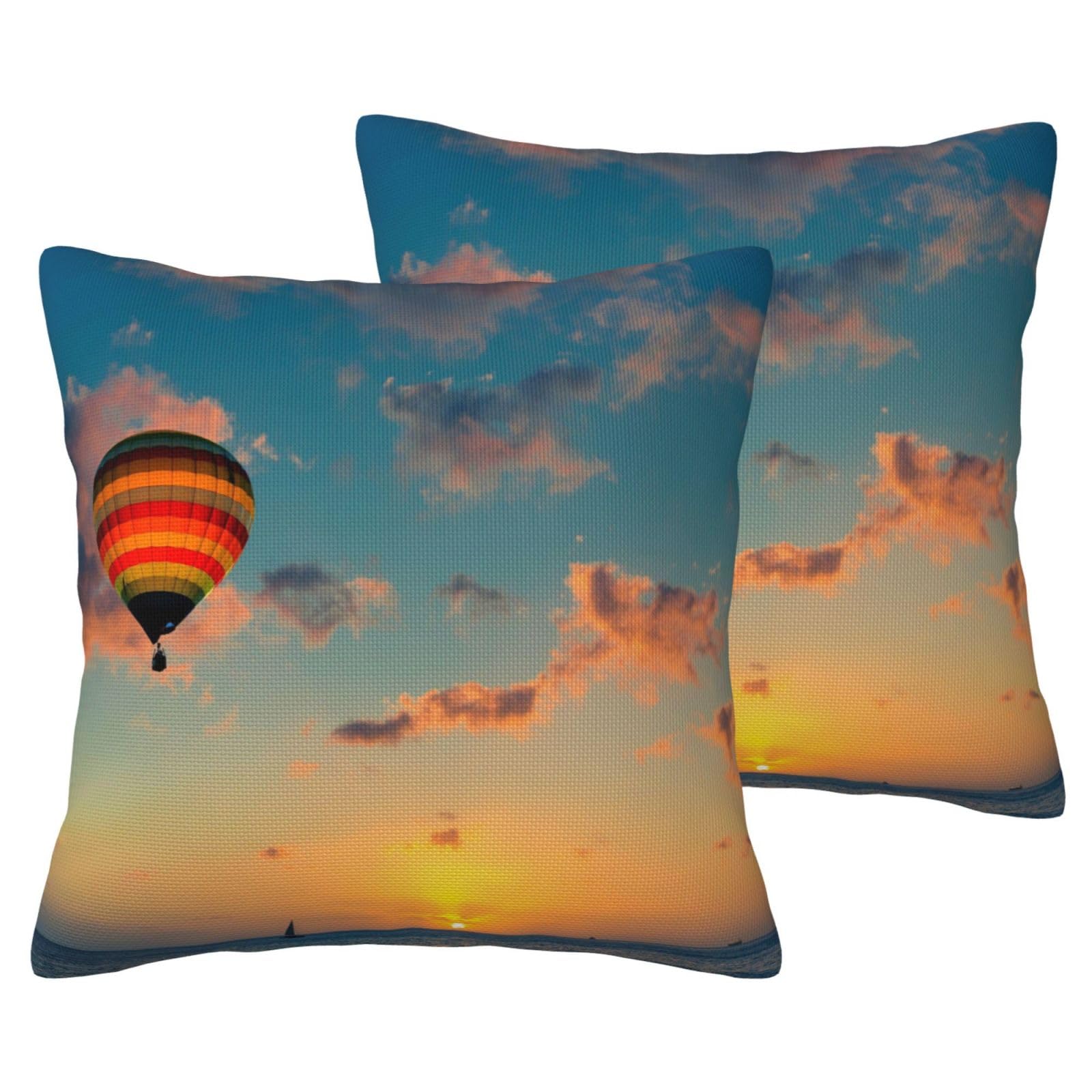 Housses de coussin effet lin au tissage texturé premium et imprimé artistique