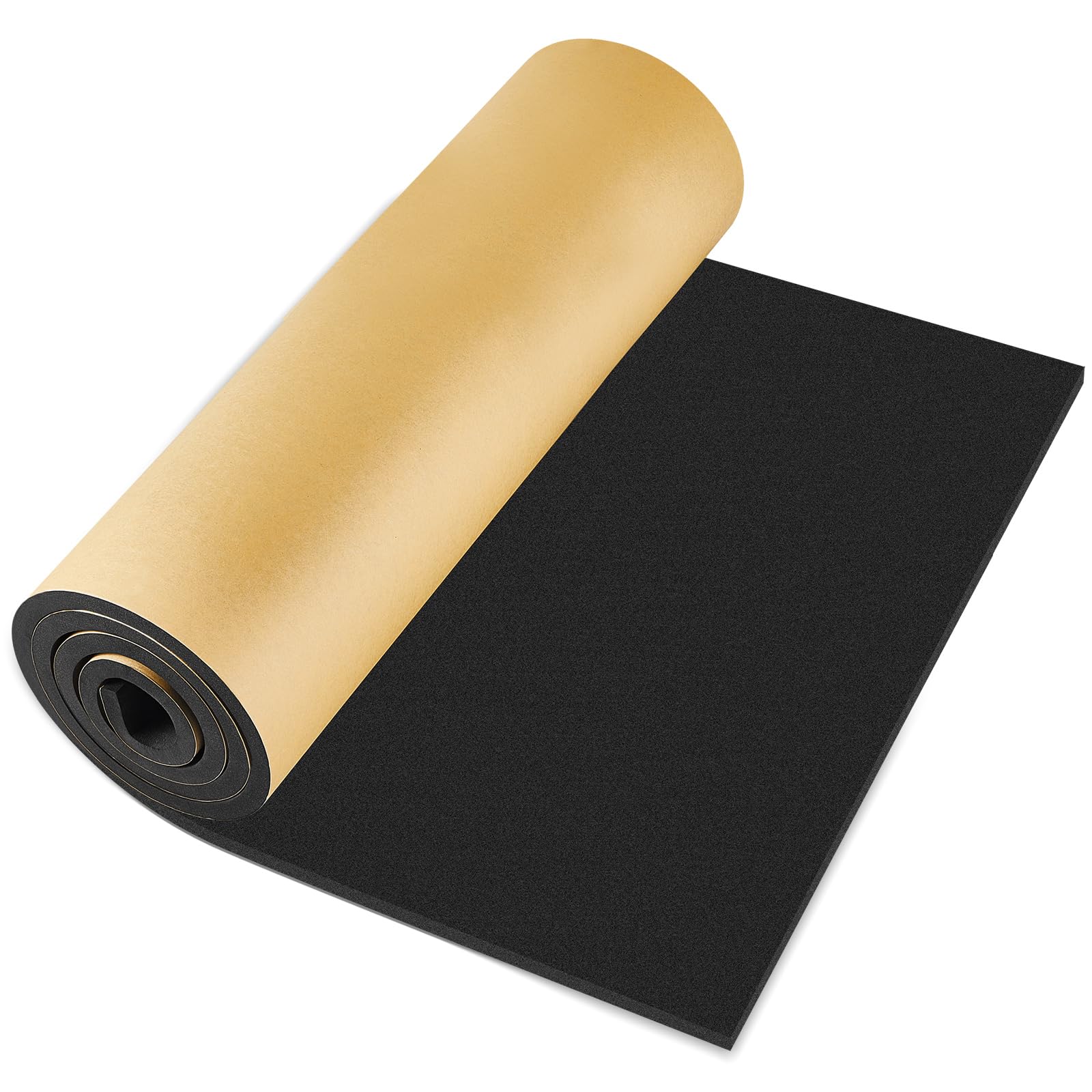 Photo 1 of Pangda 1 Piece 36 x 79 x 1/2 Inch Extra Large Marine Foam Roll Closed Cell Rubber with Adhesive Insulation Sheets Lightweight Single Sided Tape Water Weather Resistant for Craft