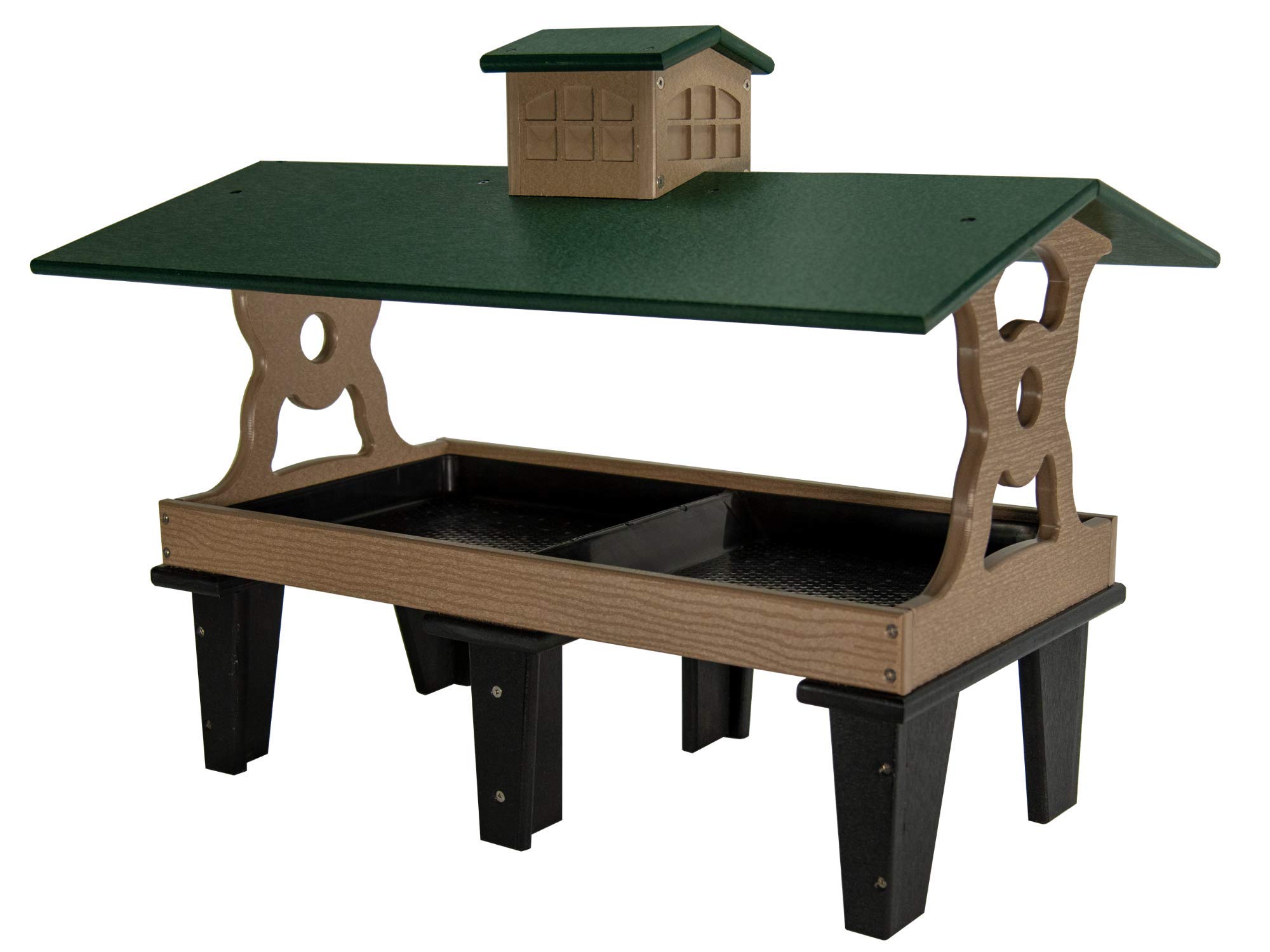 JCs Wildlife Colossal Ground Fly Thru Bird Feeder Massive Covered