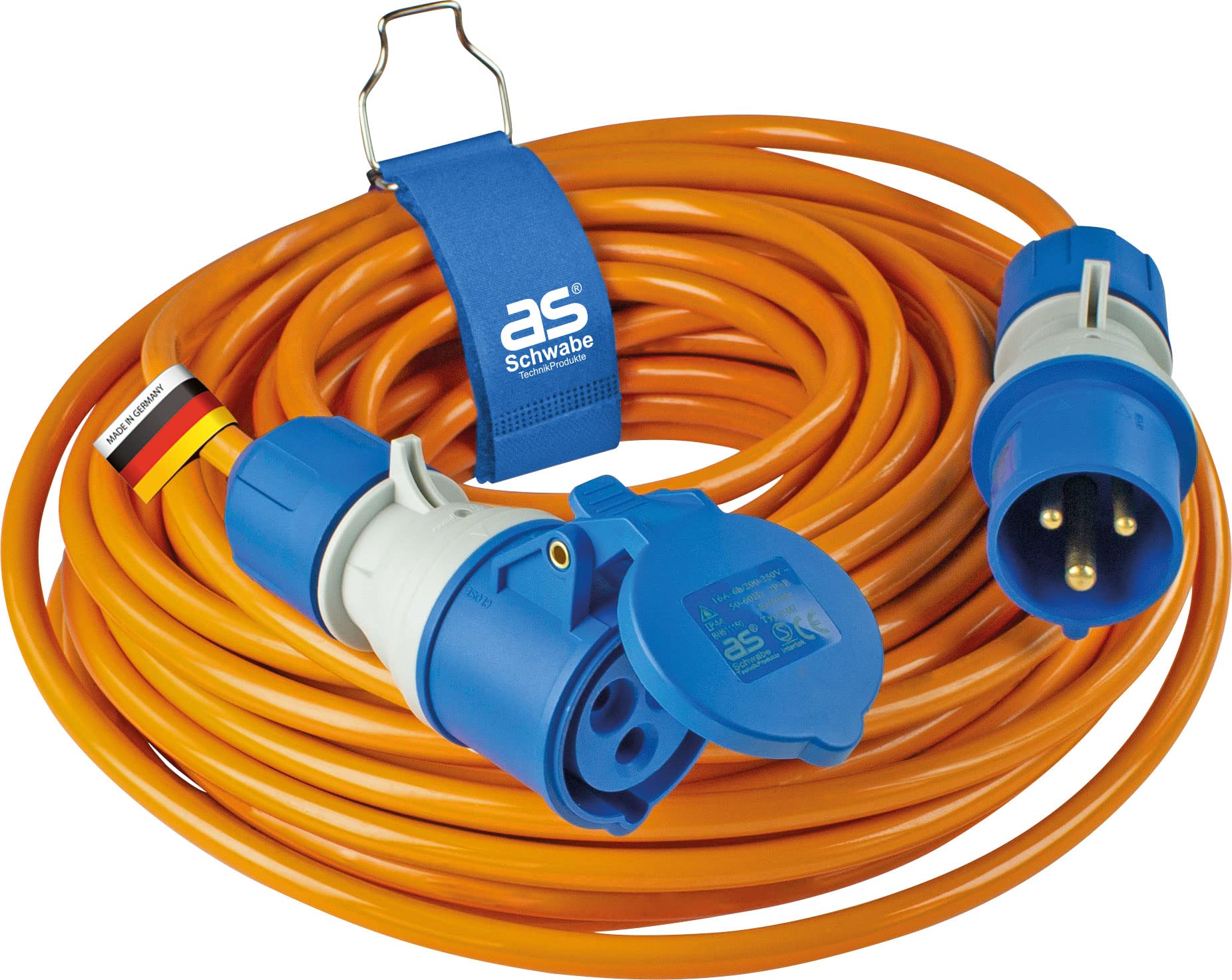 as - Schwabe 60368 400 V/16 A Starkstrom Verlengkabel met 5-Polige