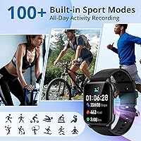 Vista 4 de BRHE Relojes inteligentes para mujeres y hombres (respuesta/hacer llamadas), reloj inteligente de 1.89 pulgadas para teléfonos iOS/Android