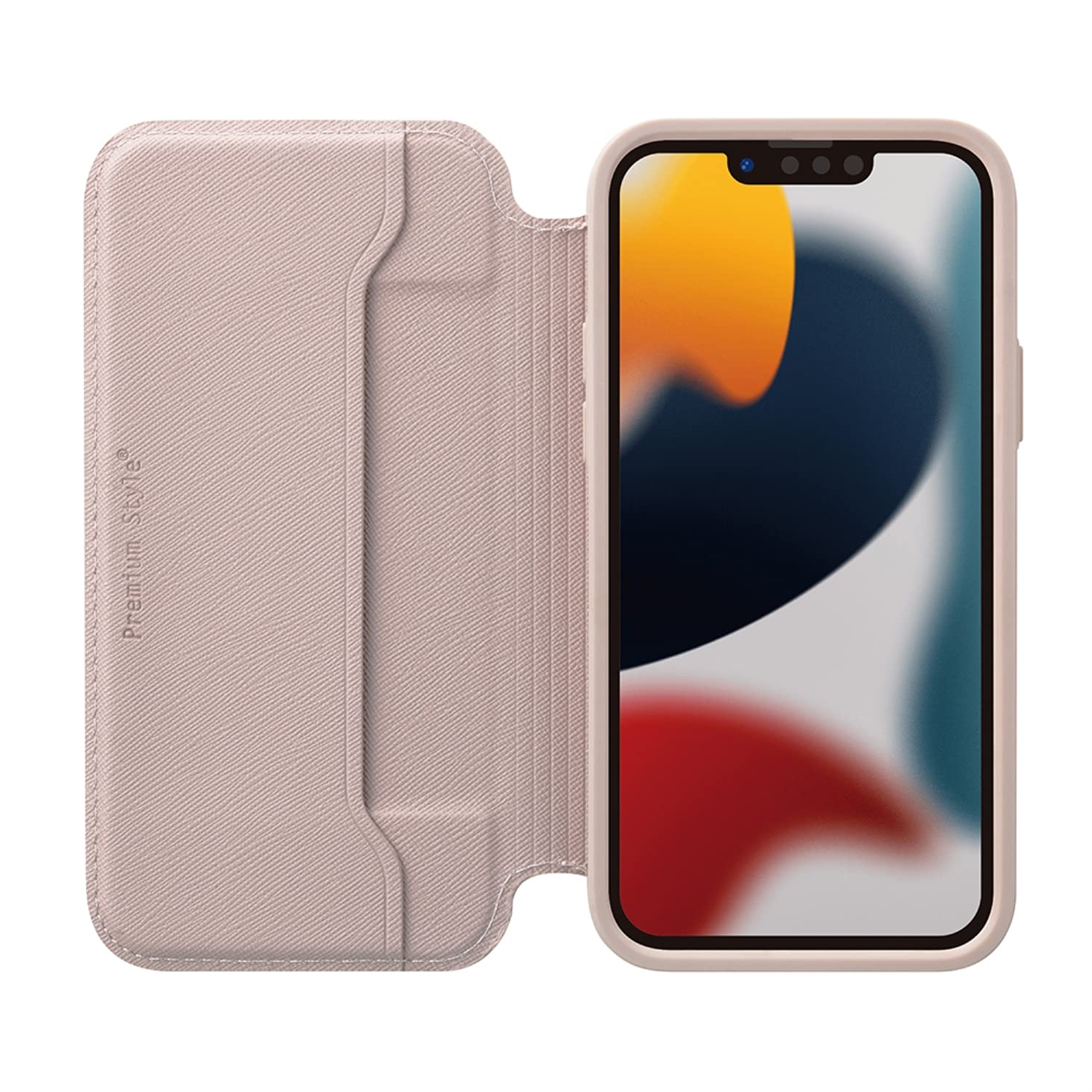 Amazon.co.jp: Premium Style iPhone 13用 ガラスフリップケース