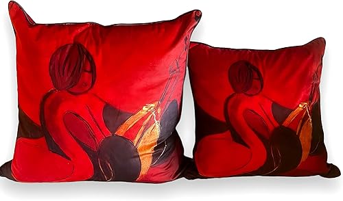 Miniatura 7 de Vanderbeek Art Inspired - Funda de almohada decorativa (mandolina roja, 22 x 22 pulgadas)