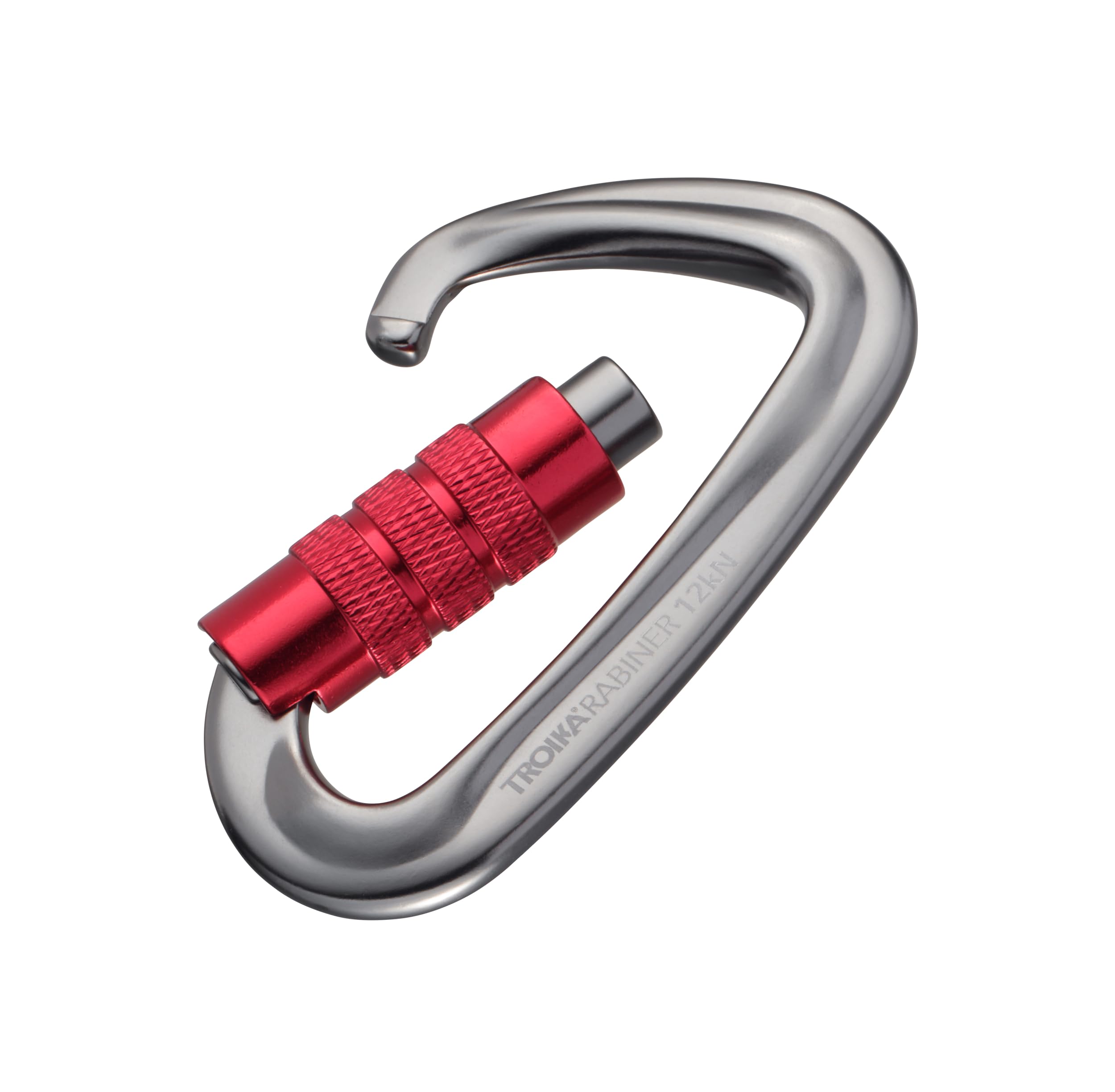 TROIKA Karabiner TROIKARABINER mit Sicherheitsdrehverschluss
