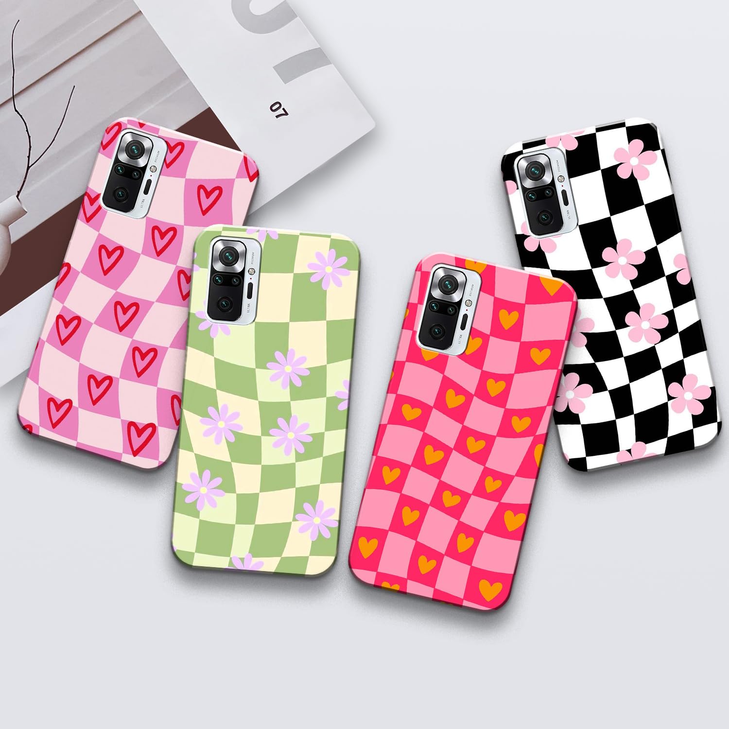 COLORflow Back Cover case Compatible with Redmi Note 10 Pro/Note 10 Pro Max | Multi Colour Checkered Customized Back Cover Compatible with Redmi Note 10 Pro/Note 10 Pro Max (B0DFMHTN2B) Amazon Price History, Amazon Price Tracker