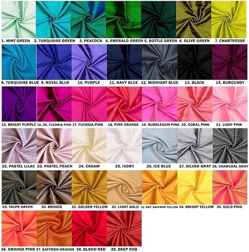 Miniatura 7 de Pavo real 100% tela de seda pura por el patio, 41 pulgadas o 40.9 in de ancho, 2 yardas continuas tela de seda azul, Tela de seda pura Dupioni