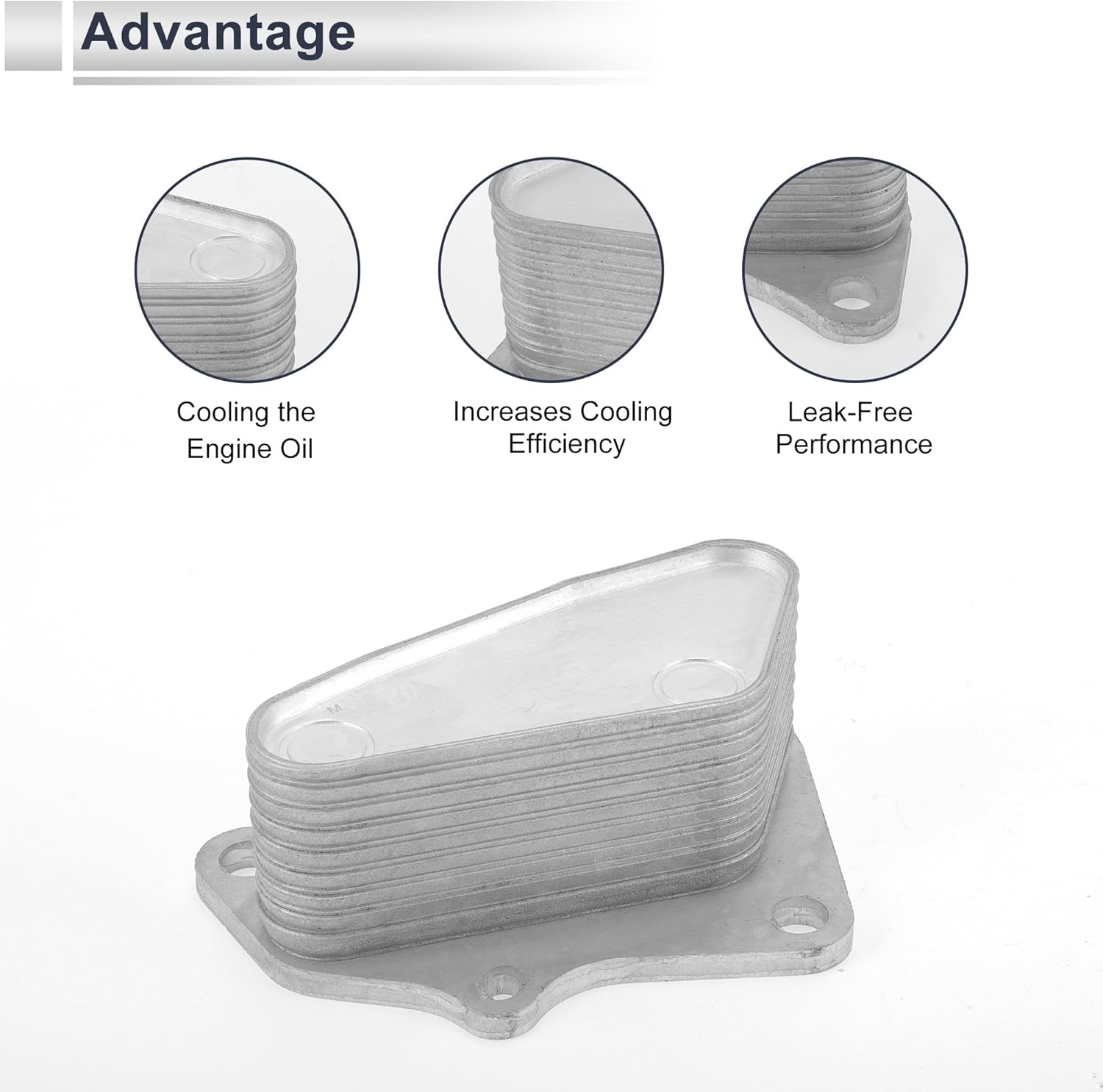 Engine Oil Cooler for Chevrolet Malibu 2016-2022 Transmission Oil Cooler Trans Cooler No.12678774 Aluminum Alloy 1 Pc