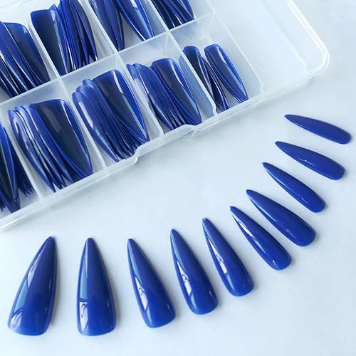Extra Long stiletto Glossy Fake Nail 100 PCS Full Cover