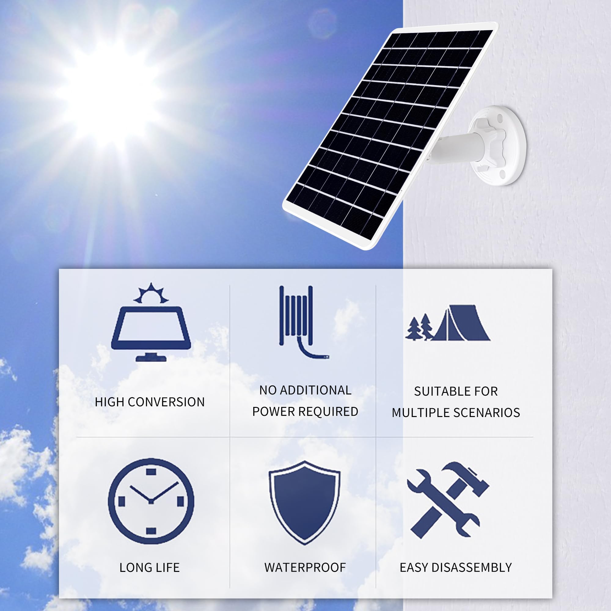 Amazon.co.jp: 8Wソーラーパネル Google Nestカメラ屋外&屋内対応