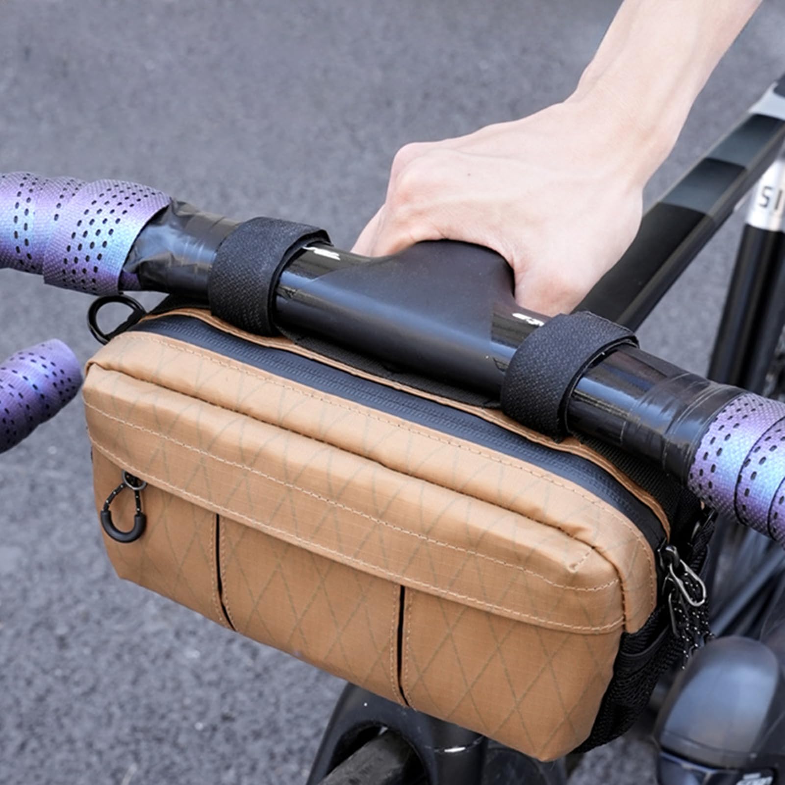 Amazon.co.jp: ハンドルバッグ 防水大容量自転車ポーチ | アウトドア