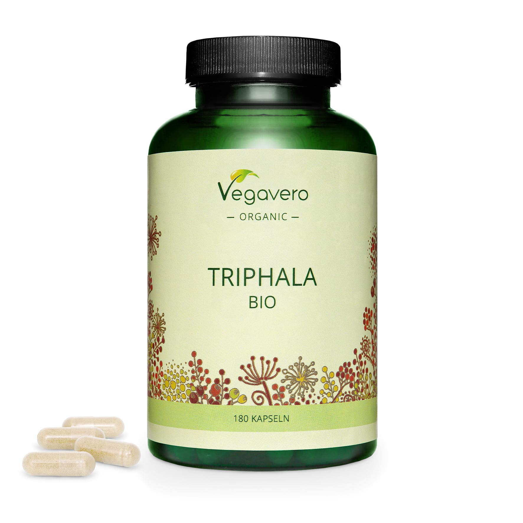 TRIPHALA BIO Vegavero® | 650 mg per capsula | 180 capsule | Depurativo & Disintossicante naturale | Medicina Ayurveda | Vegan