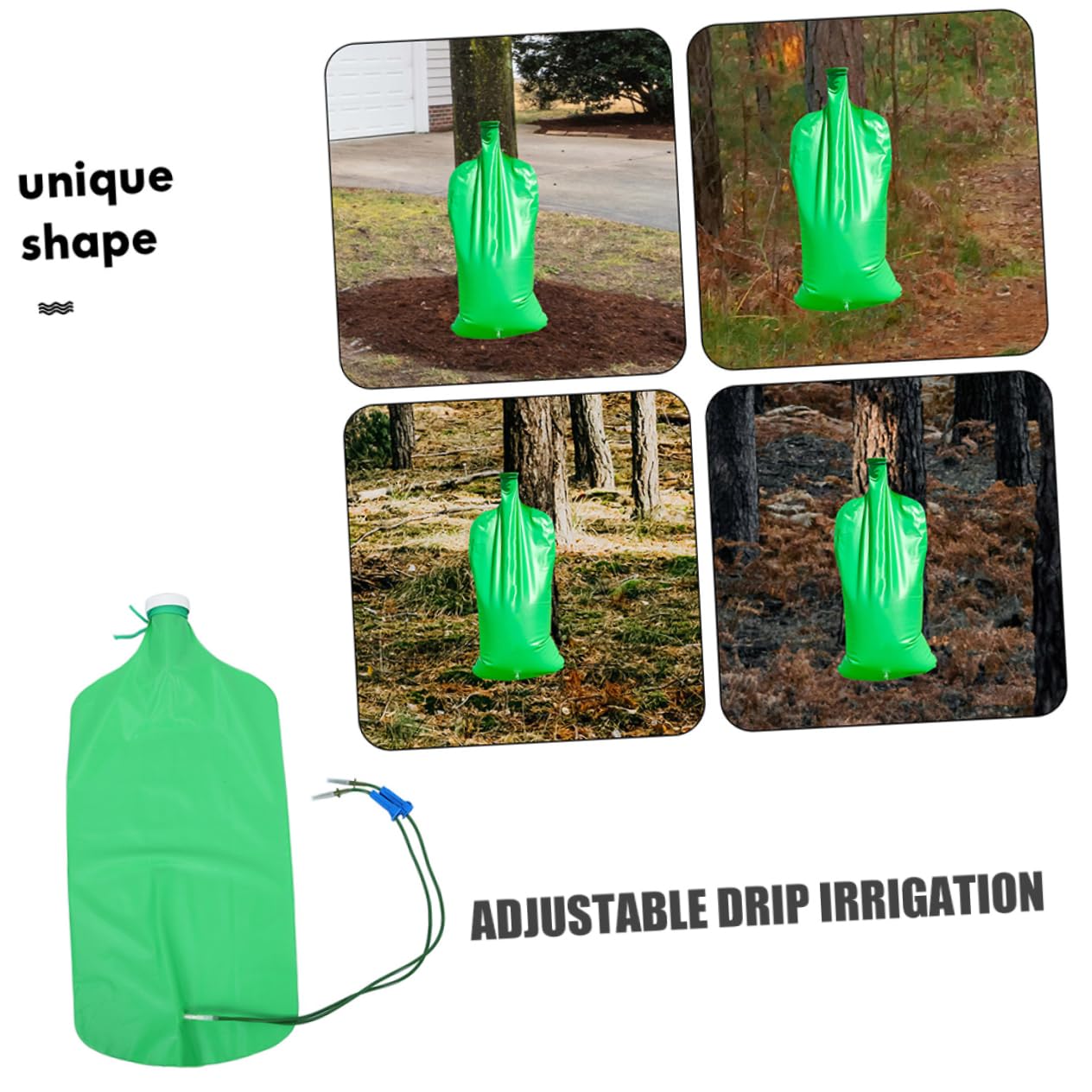 Hemobllo 2 Pezzi Di Sacchetti Per Irrigazione a Goccia Da 15l Per Alberi Di Irrigazione Automatico Riutilizzabile Gocciolamento Regolabile e Compatibile Con Fertilizzanti Per Piante e