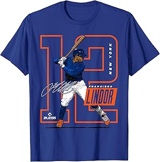 Francisco Lindor | New York Baseball MLB Player | MLBLIN4007 T-Shirt