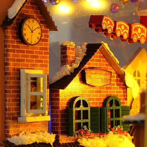 Miniatura 6 de Rompecabezas de madera 3D para libros, kit de rincón de libros, sujetalibros de madera 3D, kit en miniatura de rincón de libro, kit de construcción