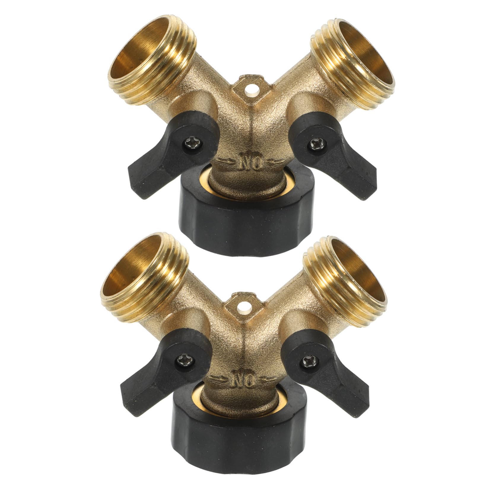 2pezzi Distributore y per Rubinetto da Giardino Connettore per Tubo Flessibile Doppia Via Divisore per Tubo Flessibile Adattatore per Connettore per per Acqua Raccordi Collegamento