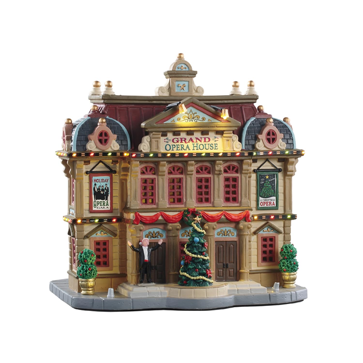 Lemax Multicolor Christmas Village Grand Opera House With 4.5V Adaptor - 95467