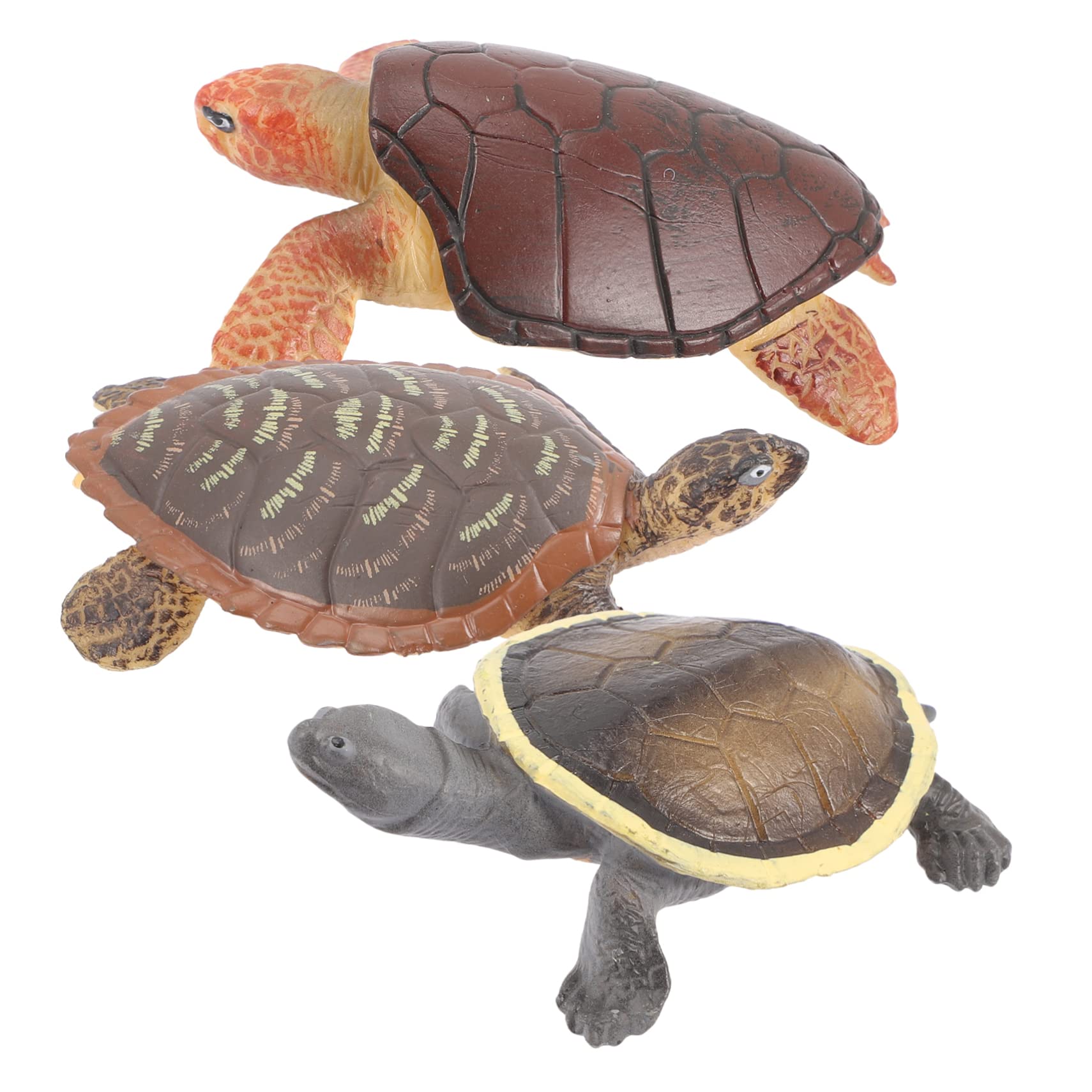 Amazon.co.jp: MUSISALY 3個 亀モデル 海 カメ用おもちゃ カメの置物