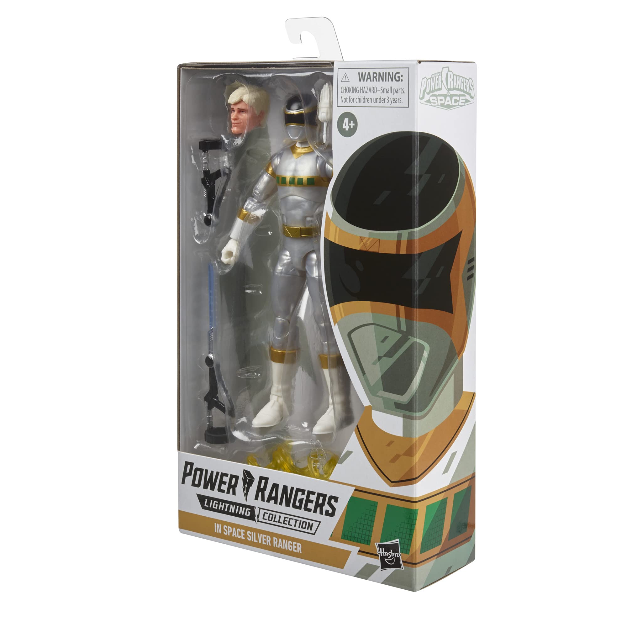 Power Rangers In Space Lightning Collection Deluxe Silver Ranger and Silver Cycl