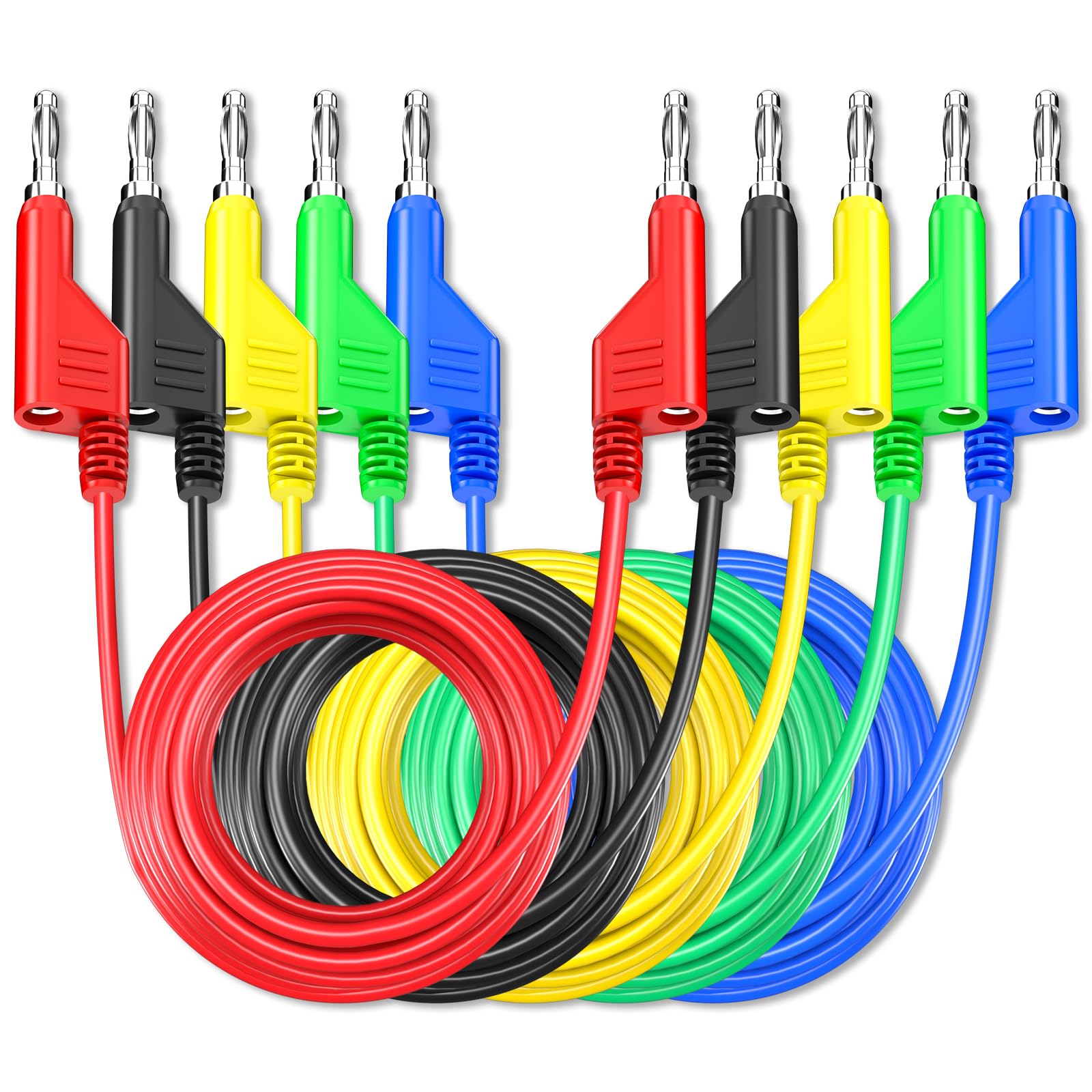 Goupchn 10PCS Stackable Banana to Banana Plug Test Leads 3.3ft/1m — Amazon image 6