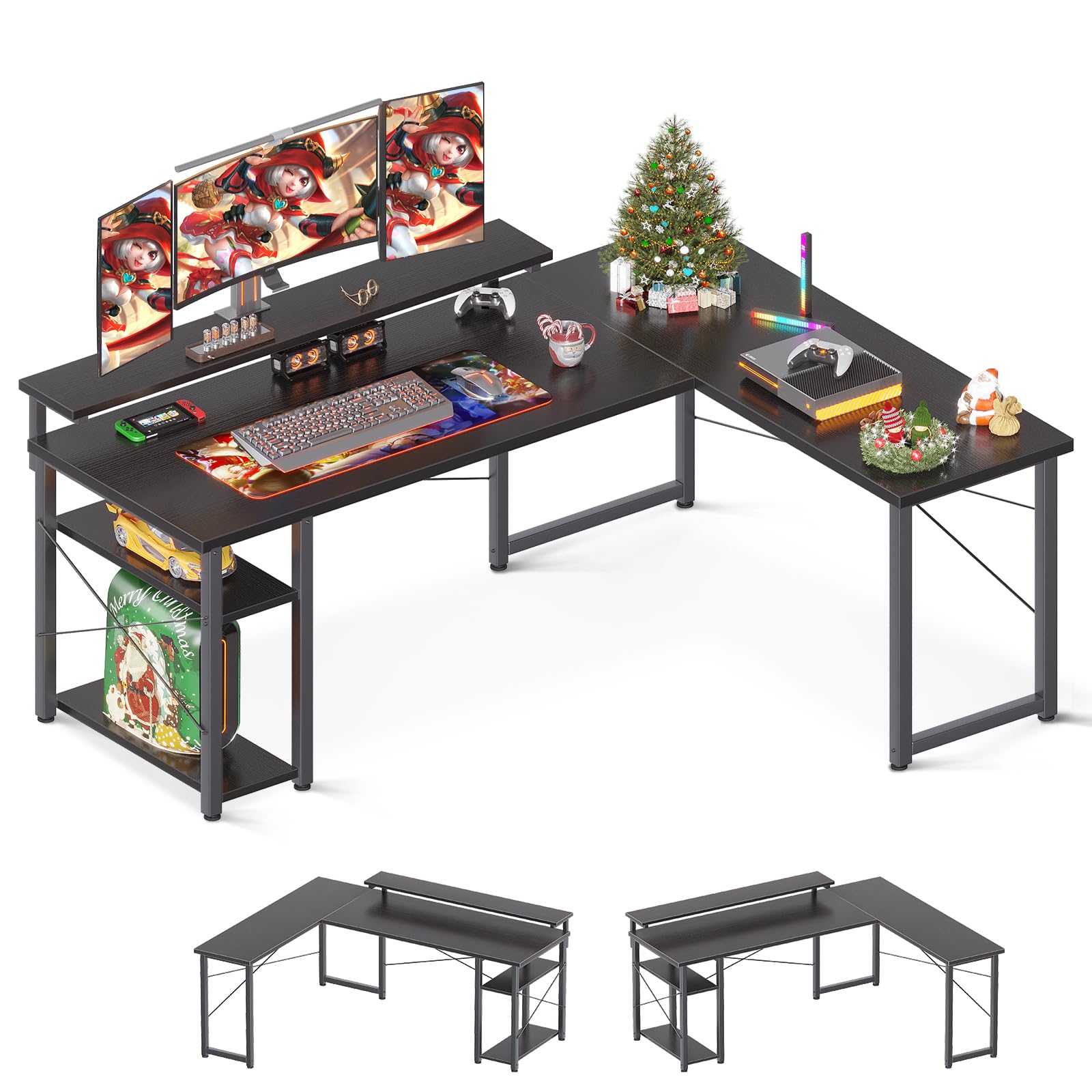 ODK L Shaped Gaming Desk