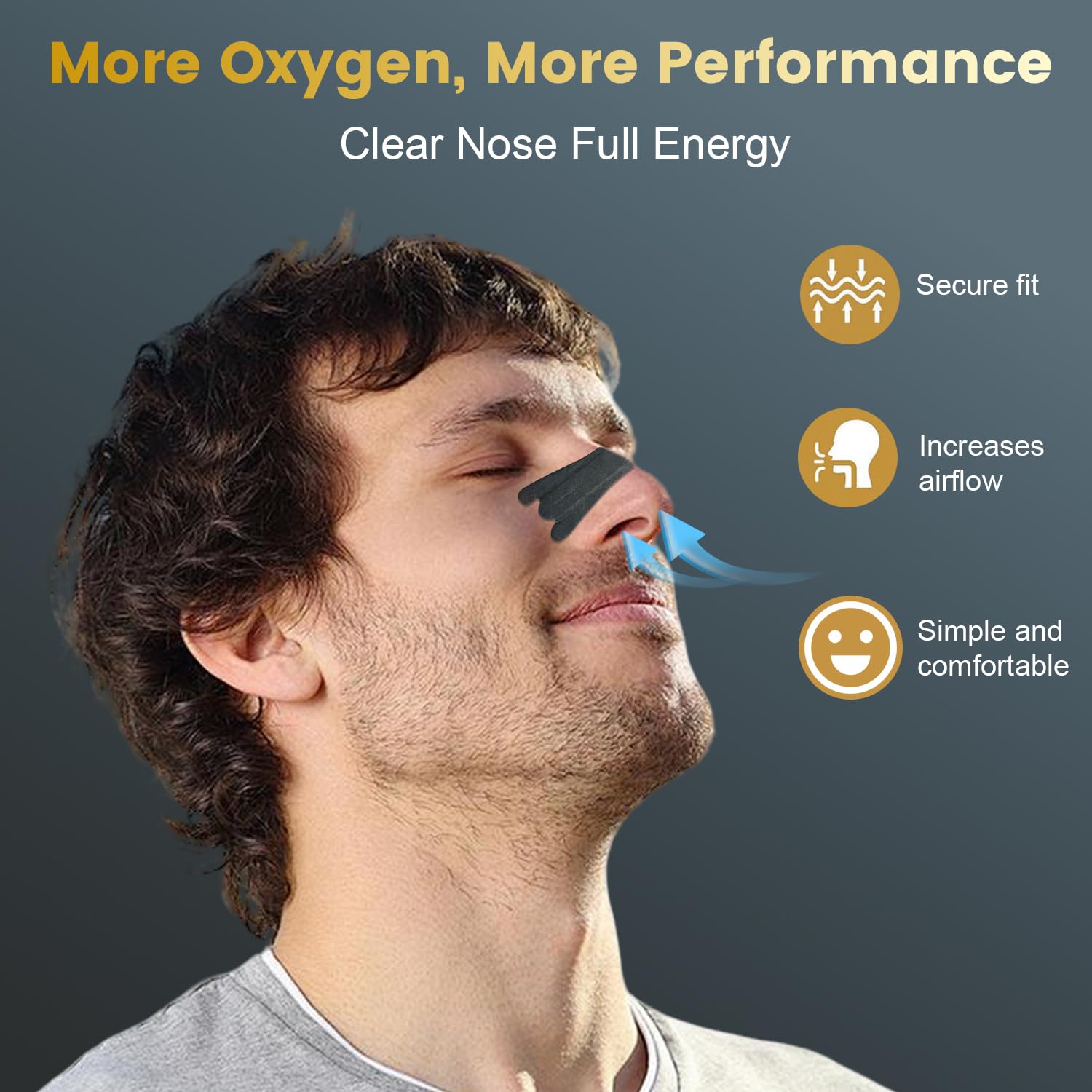 120 Pcs Tiras Nasales Antironquidos, Nasal Strips Dormir, Nose Strips Deportivas, Tiras Nasales Anti Ronquidos Para Facilitar La RespiracióN Durante El SueñO Alivia (Negro)