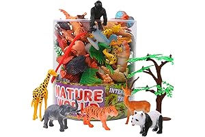 54-Piece Mini Jungle Animals Set