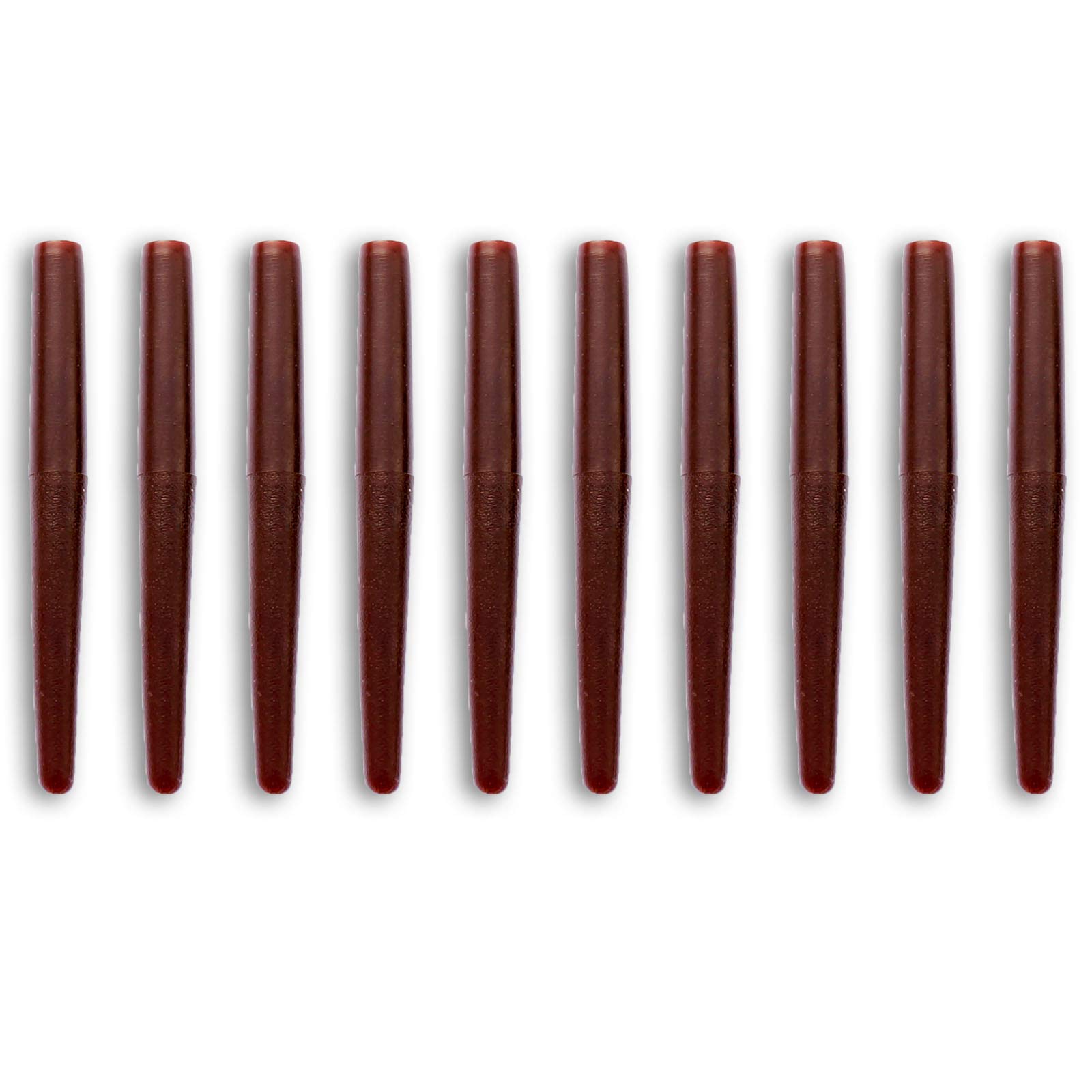 Bank Tackle Anti Tangle Sleeves Small 25mm Rig Making Carp Fishing Tackle Terminal Tackle - 5 Colours Available (Brown, x 100 Pack)