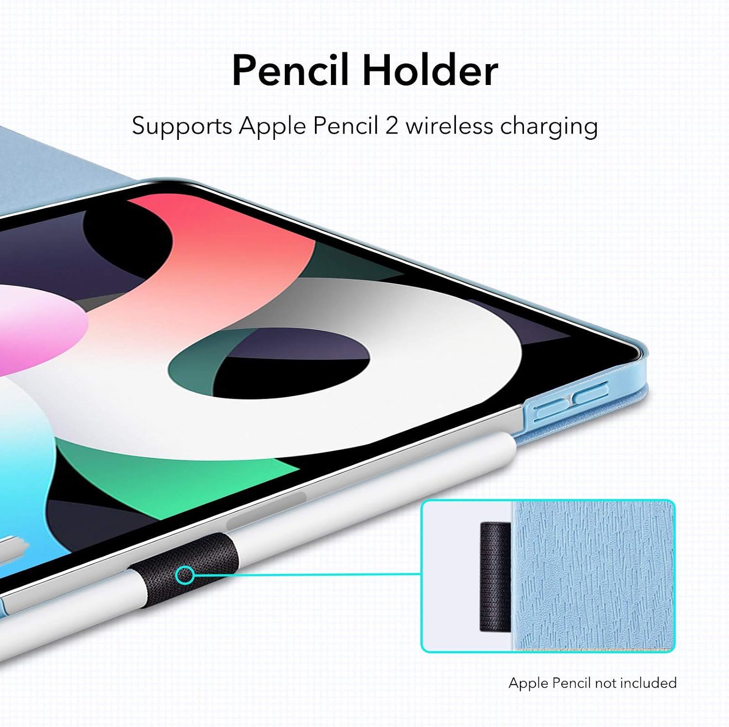 ESR Folio Case for iPad Air 4 (2020) 10.9-Inch [Book Cover Design] [Supports Pencil 2 Wireless Charging] Urban Premium Series - Sky