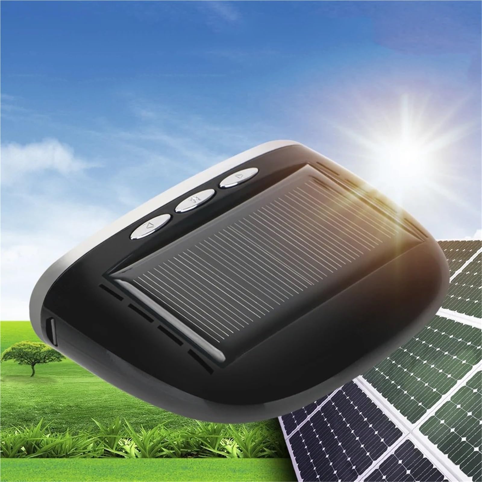 Allarme per Auto di Sensori Sistema di Monitoraggio della Pressione dei Pneumatici per Auto | Avviso di temperatura con 4 sensori interni/esterni Energia solare TPMS