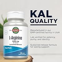 Vista 4 de KAL 1000 mg de L-arginina comprimidos, 120