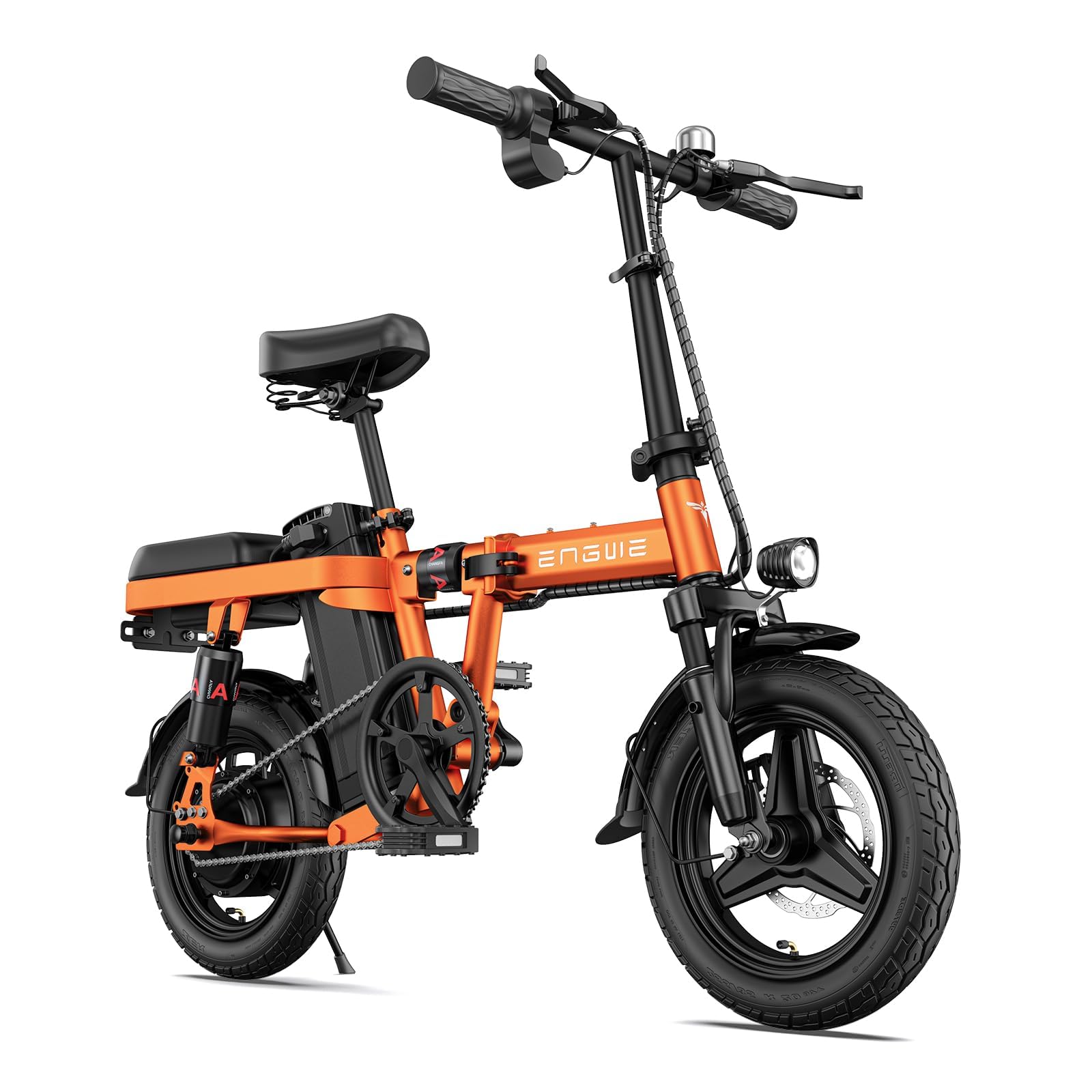 ENGWE T14 Folding Electric Bike 14'' Tires Portable E-bike, 48V 10Ah Removable Battery, 25 km/h Speed for Range of 30-70 km, City EBike for Adults Teens